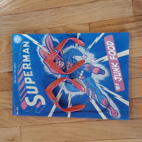 Kids Superman Flip Flops Size 3/4 - Picture 3 of 4